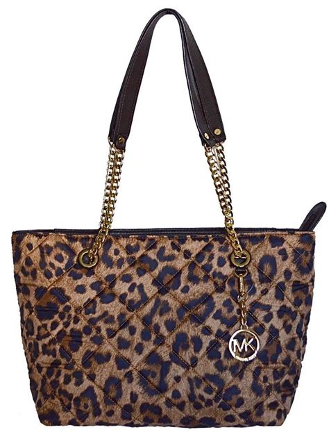 michael kors one shoulder ruffle cream leopard print|Michael Kors USA: Designer Handbags, Clothing, Menswear, .